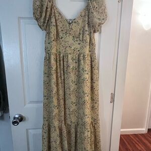Mimi Chica Yellow Floral Maxi Dress